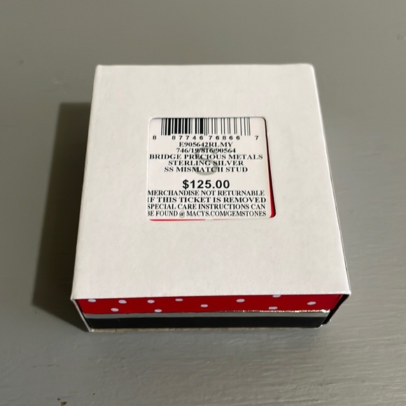 DISNEY STERLING SILVER Mickey & Minnie Mouse Mismatched Earrings Sterling/Enamel - Picture 6 of 11